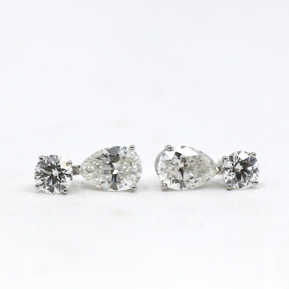 Tiffany & CO. Diamond Earrings - Picture 7 of 14